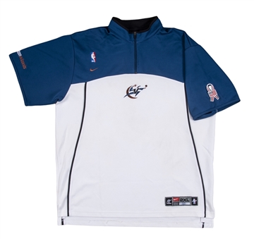 2001-02 Michael Jordan Game Worn Washington Wizards Short Sleeve Warm Up Shirt (George Koehler Michael Jordan Collection LOA)